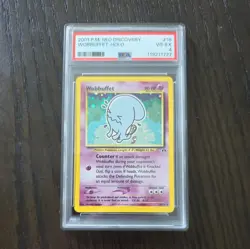 Pokemon Neo Discovery Holo Wobbuffet 2001 16/75 PSA 4 VG-EX - Image 1