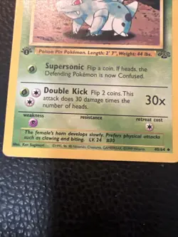 T1 Nidorina 40/64 1st edition Pokemon Jungle Set Vintage 1999 WoTC TCG - Image 4