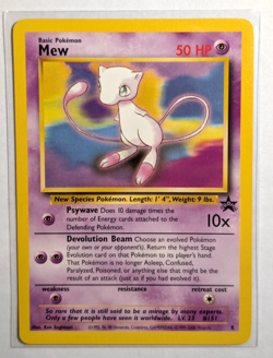 Pokemon TCG Mew Wizards Of The Coast Promos 8 Regular Black Star Promo - Image 1