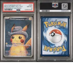 Pokemon Pikachu with Grey Felt Hat 085 SVP Promo English PSA 8 Scarlet & Violet - Image 3
