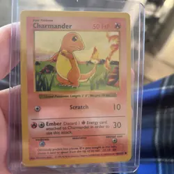Pokemon Tcg Charmander [Shadowless] #46 Pokemon Base Set LP - Image 1