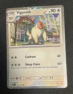 Vigoroth (161/193) Paldea Evolved - Cosmo - NM - w/swirl - ‘23 - Pokemon TCG - Image 1