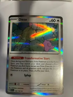 Ditto 132/165 Scarlet & Violet 151 Pokemon Holo Foil Rare - Image 1