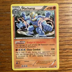 Pokemon TCG Machamp Plasma Blast 49/101 Cosmos Holo Rare - Image 1