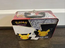 Pokemon Celebrations 25th Anniversary Collectors Chest Lunch Box Tin Sealed - Image 2
