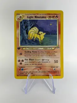 Pokemon Light Ninetales 50/105 1st Edition Neo Destiny Rare WOTC Vintage 2002 - Image 1