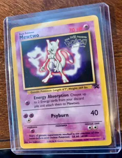 1999 Pokemon Wizards of the Coast Black Star Promos #3 Mewtwo (First Movie) - Image 1