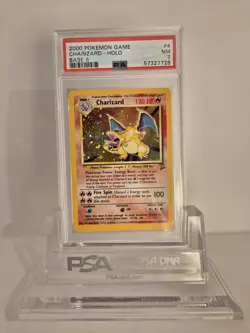 Pokemon TCG Charizard Base Set 2 Holo Rare Graded PSA 7 Card 4/130 NM WOTC - Image 1