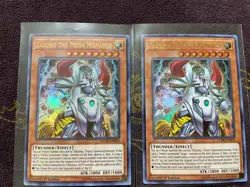 YuGiOh! 2x Zaborg The Mega Monarch ULTRA RARE! 1ST EDITION! DUPO-EN079! *GEM* - Image 1