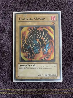 1x YuGiOh! Flamvell Guard HA01-EN009 SUPER RARE! *Light Play* - Image 1