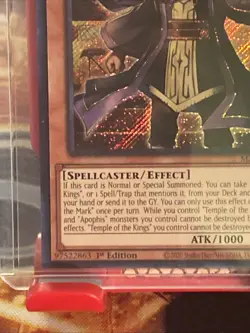 Yugioh The Man with the Mark MZTM-EN001 Secret Rare 1st Ed Near Mint - Image 5
