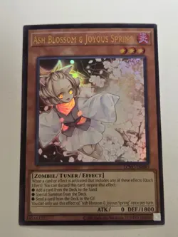 Ash Blossom & Joyous Spring LCKC-EN080 Ultra Rare Yugioh Unlimited Edition Mint - Image 1