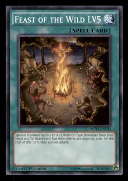 Yugioh Feast of the Wild LV5 #MP15-EN100 2015 Mega-Tins Mega Pack LP - Image 1