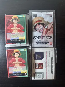 One Piece CCG Demo Deck Pre-errata 2022 (2 Decks) With 1 Sealed Promo Pack - Image 1