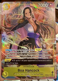 Boa Hancock PRB02-017 SR Alternate Art English NM Premium Booster 2 - Image 1