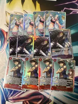 One Piece TCG OP-14 The Azure Seas Seven SR Playset Lot Vivi Rosinante Law Luffy - Image 1