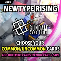 Gundam Card Game Singles - Newtype Rising GD01 - Up to 40% Off Common & Uncommon - Image 1