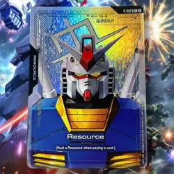 Mobile Gundam Suit Card Game Foil Resource R-002 C+ NM Alt Art Newtype Rising - Image 1