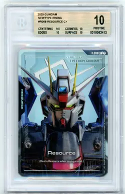 BGS Pristine 10 Gundam Card Game Resource R-008 C+ - New Type Rising 2025 - Image 1