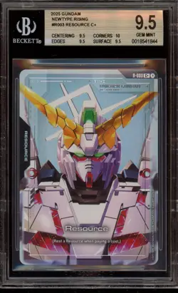 Gundam Card Game Resource Newtype Rising C+ R-003 BGS 9.5 - Image 1