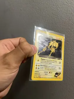 Rocket's Zapdos 15/132 Gym Challenge Holo Wotc Pokemon Card Played Vintage - Image 3