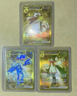 Pokemon TCG 3 Cards Secret Rare Lot Skeledirge Meowscarada Quaquaval - Image 1