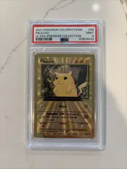 Pikachu - (Celebrations Metal Card) 058/102 Miscellaneous Cards & Products Holo - Image 2
