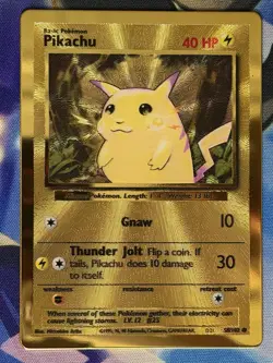 Pikachu - (Celebrations Metal Card) 058/102 Miscellaneous Cards & Products Holo - Image 1