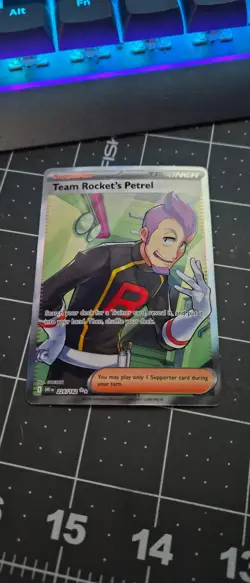 Team Rocket's Petrel 226/182 Sv10: Pokemon Destined Rivals Holo RARE NM TCG - Image 1