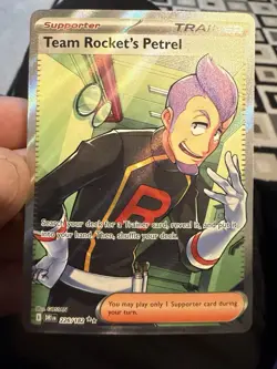 Pokemon TCG Team Rocket's Petrel 226/182 DRI Destined Rivals Ultra Rare NM Holo - Image 1