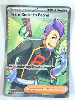 Team Rocket’s Petrel 226/182 Ultra Rare Destined Rivals Pokemon TCG Near Mint NM - Image 1