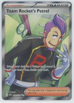 Pokemon TCG Team Rocket's Petrel 226/182 Destined Rivals Full Art Ultra Rare NM - Image 1