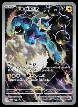 Pokemon Card - Thundurus Scarlet & Violet Promo 209 Holo Illustration Rare - Image 1