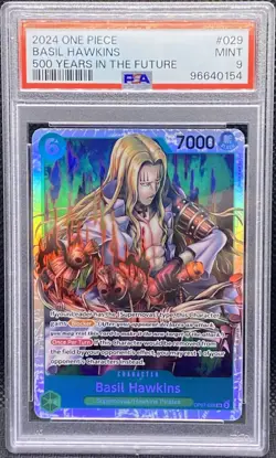 🔥🔥 2024 One Piece Basil Hawkins 500 Years in the Future #029 Card PSA 9 🔥🔥 - Image 1