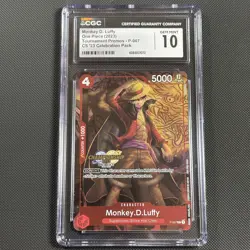 One Piece Card Game Championship Holo Monkey.D.Luffy P-007 CGC 10 English - Image 1