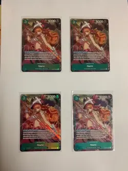 One Piece TCG 4X NAMI OP02-036 Premium Card BEST SELECTION Vol.1 - ENG - Image 1
