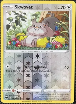 Skwovet 152/189 Swsh03: Darkness Ablaze Reverse Holo - Pokemon Card - Image 1