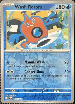 Wash Rotom 061/182 Sv10: Destined Rivals Reverse Holo - Pokemon Card - Image 1