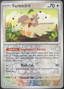 Farfetch'd 132/167 Sv06: Twilight Masquerade Reverse Holo - Pokemon Card - Image 1