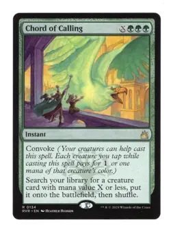 MTG Magic the Gathering Chord of Calling Ravnica Remastered Foil Card 134/497 - Image 1