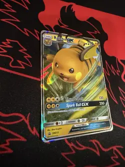 Pokemon TCG Raichu GX SM213 Black Star Sun Moon Promo Holo Card - Image 2