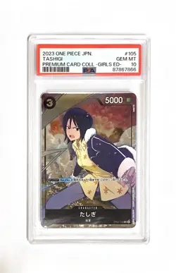 One Piece PSA 10 TASHIGI Premium Card Coll. Girls Ed OP02-105 C - 2023 JAP JPN - Image 1