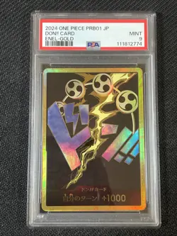 One Piece TCG PSA 9 DON!! CARD PRB01 ENEL-GOLD - 2024 JAP JAPANESE - Image 1
