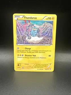 Thundurus 50/113 B&W Legendary Treasures Holo Rare Pokemon TCG Card - Image 1