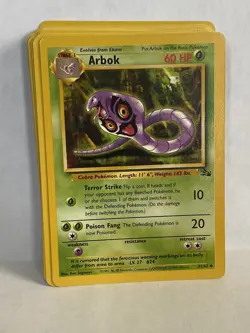Complete Fossil Set Commons + Uncommons Pokemon Cards - Varied Conditions - Image 1