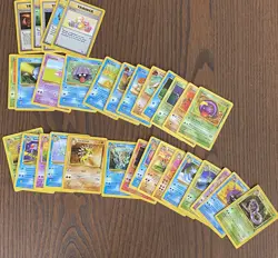 Complete Fossil Set Commons + Uncommons Pokemon Cards - Varied Conditions - Image 2