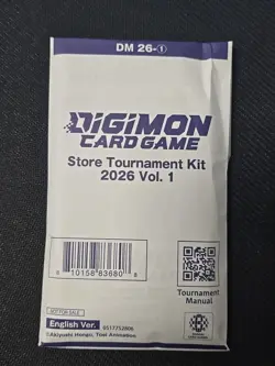 Digimon Card Game Store Tournament Kit 2026 Vol 1 English Sealed English - Image 1