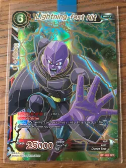 Dragon Ball Super Card Game - BT1-011 SPR - Lightning-fast Hit *Near Mint* - Image 1