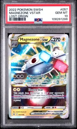 2022 Pokemon Lost Origin # 057 Magnezone VSTAR PSA 10 Card GEM MINT! Free Ship! - Image 1
