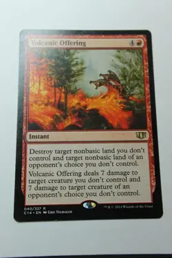 MTG Volcanic Offering x1- -Commander Anthology Volume II-Lightly Played - Image 1